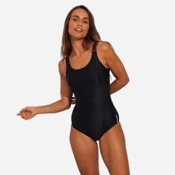 Badeanzug Doli Aquagym Damen Schwarz/rosa