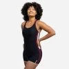Badeanzug Shorty Aquafitness Sofi Damen Schwarz/rosa
