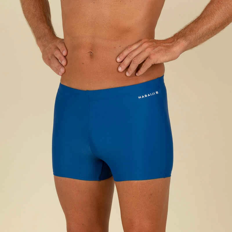 Badehose Boxer Herren - 100 Basic Blau 1 Badehose Boxer Herren - 100 Basic Blau