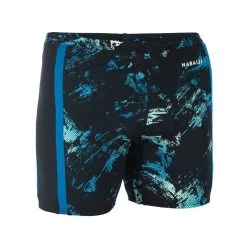 Badehose Boxer Lang Yoko Schwarz/grau/blau -Sportbekleidung Verkauf badehose boxer herren lang yoko trao schwarzblaugelb