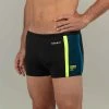 Badehose Boxer Herren - Yoko Schwarz/gelb/blau