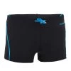 Badehose Boxer Jungen - 100 Plus Schwarz