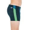 Badehose Boxer Jungen - Fitib Marineblau/neongrün