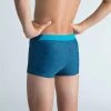 Badehose Boxer Jungen Mit Schnalle - 100 Kibelt Chin Blau