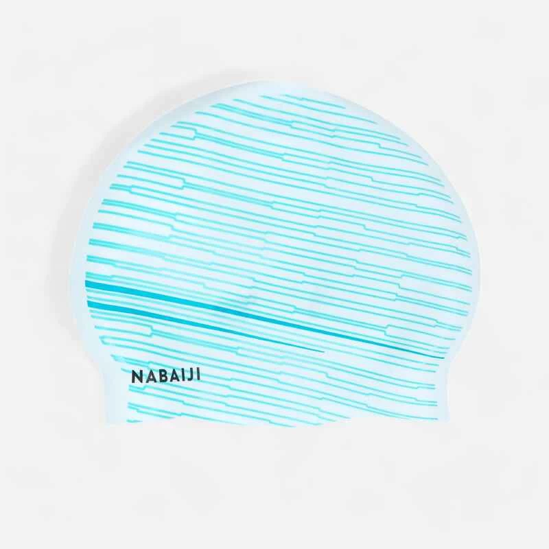 Badekappe Silikon Volume Print Line Pink 2 Badekappe Silikon Volume Print Line Pink – Bild 2