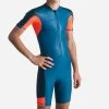 Schwimmanzug Shorty Thermo - 100 Kloupi Jungen Blau/rot
