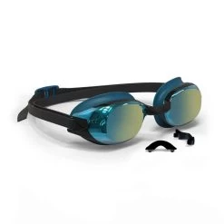 Schwimmbrille BFit Verspiegelt Blau/schwarz