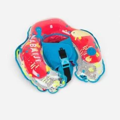 Schwimmring Baby 6‒24 Monate Aufblasbar Integrierter Hängesitz Rot