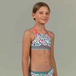 Sportbikini Oberteil Mädchen - Kamyleon Alg -Sportbekleidung Verkauf sportbikini oberteil madchen kamyleon dino