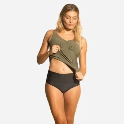 Tankini Lily Aquagym Damen Khaki